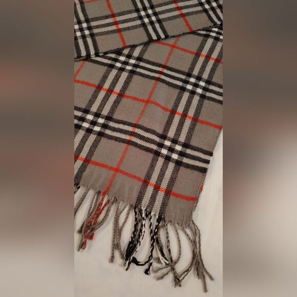 Plaid Fringe Winter Scarf Men's Women's Unisex - Picture 2 of 12